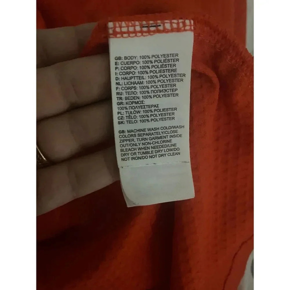 The North Face Women’s Orange Pullover Athletic Hoodie Size Medium - Picture 5 of 8